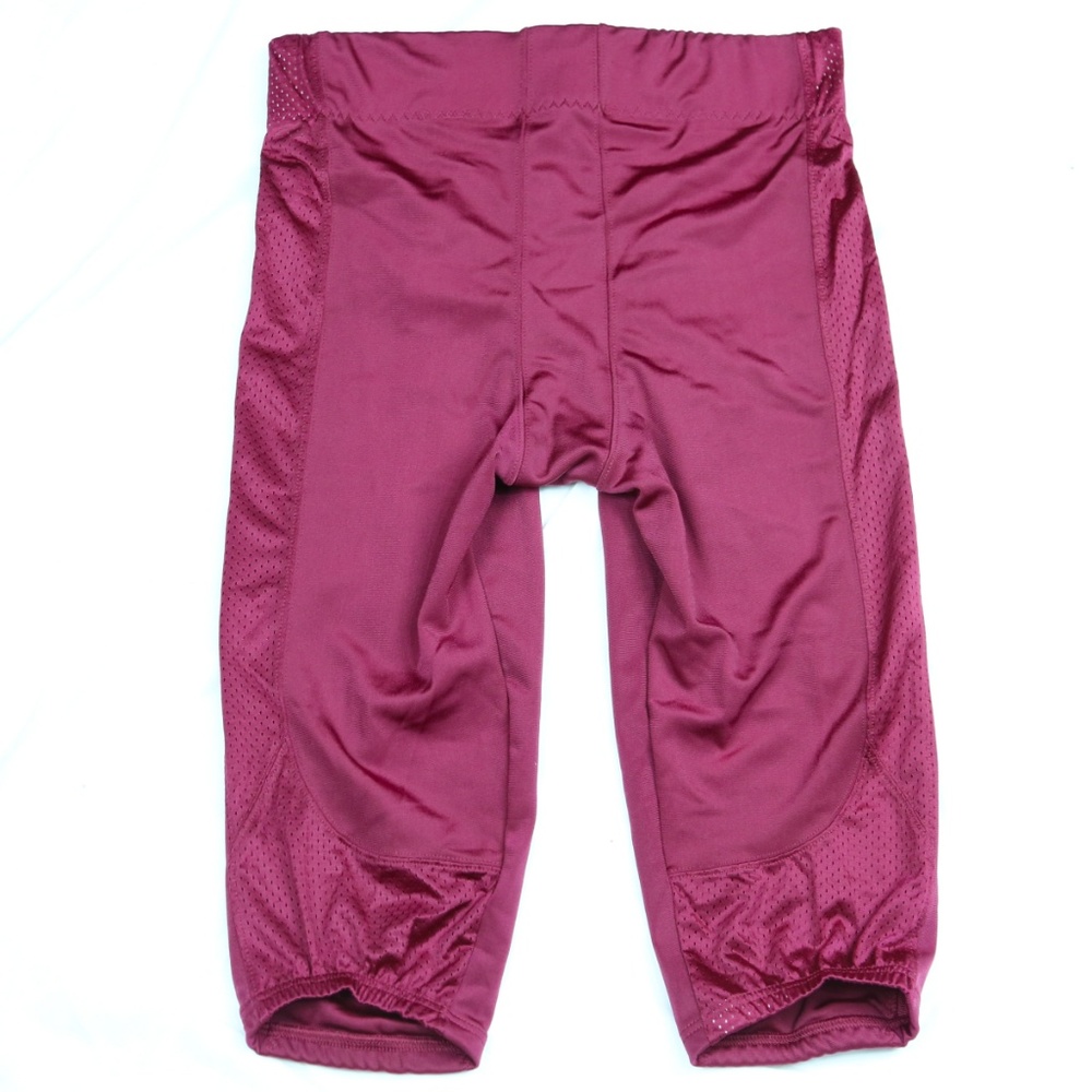 Nike Open Field Football Pants Tights Red Burgundy - Picture 2 of 8
